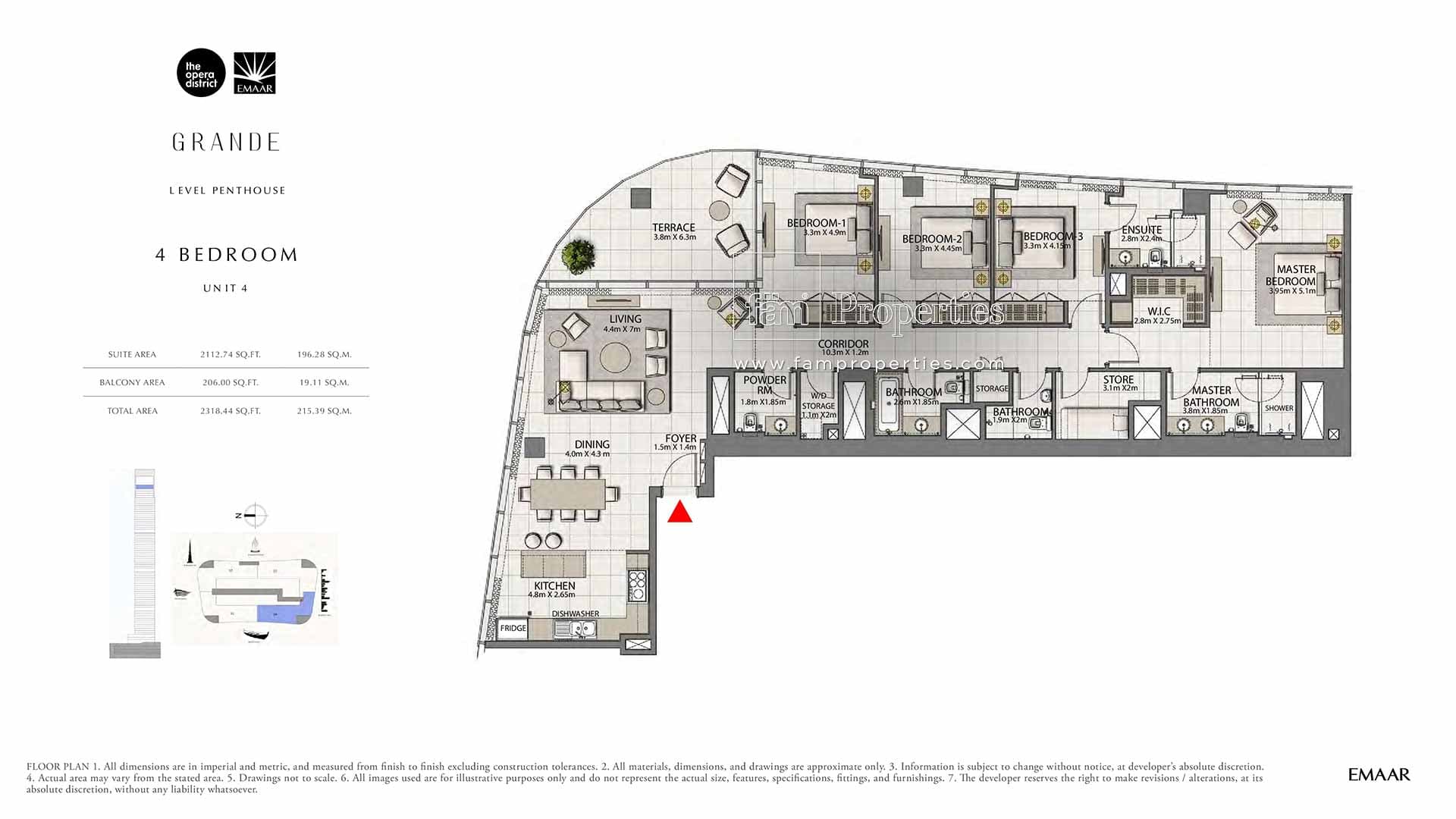 Grande, 4-Bed Floor Plan, type: 4 Bedroom