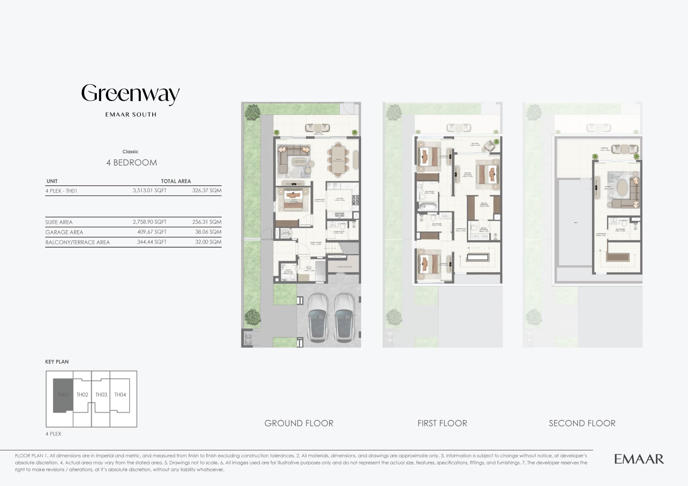 Greenway, 4-Bed Floor Plan, type: 4BR - Classic