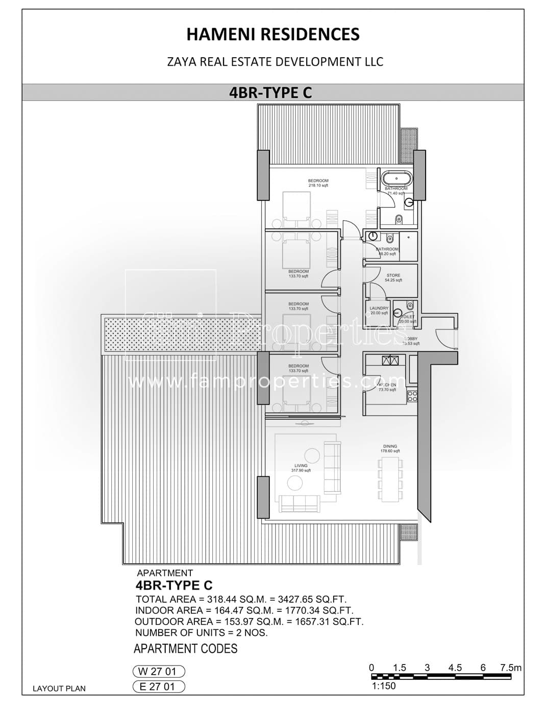 Hameni (not in use), 4-Bed Floor Plan, type: 4 Bedroom