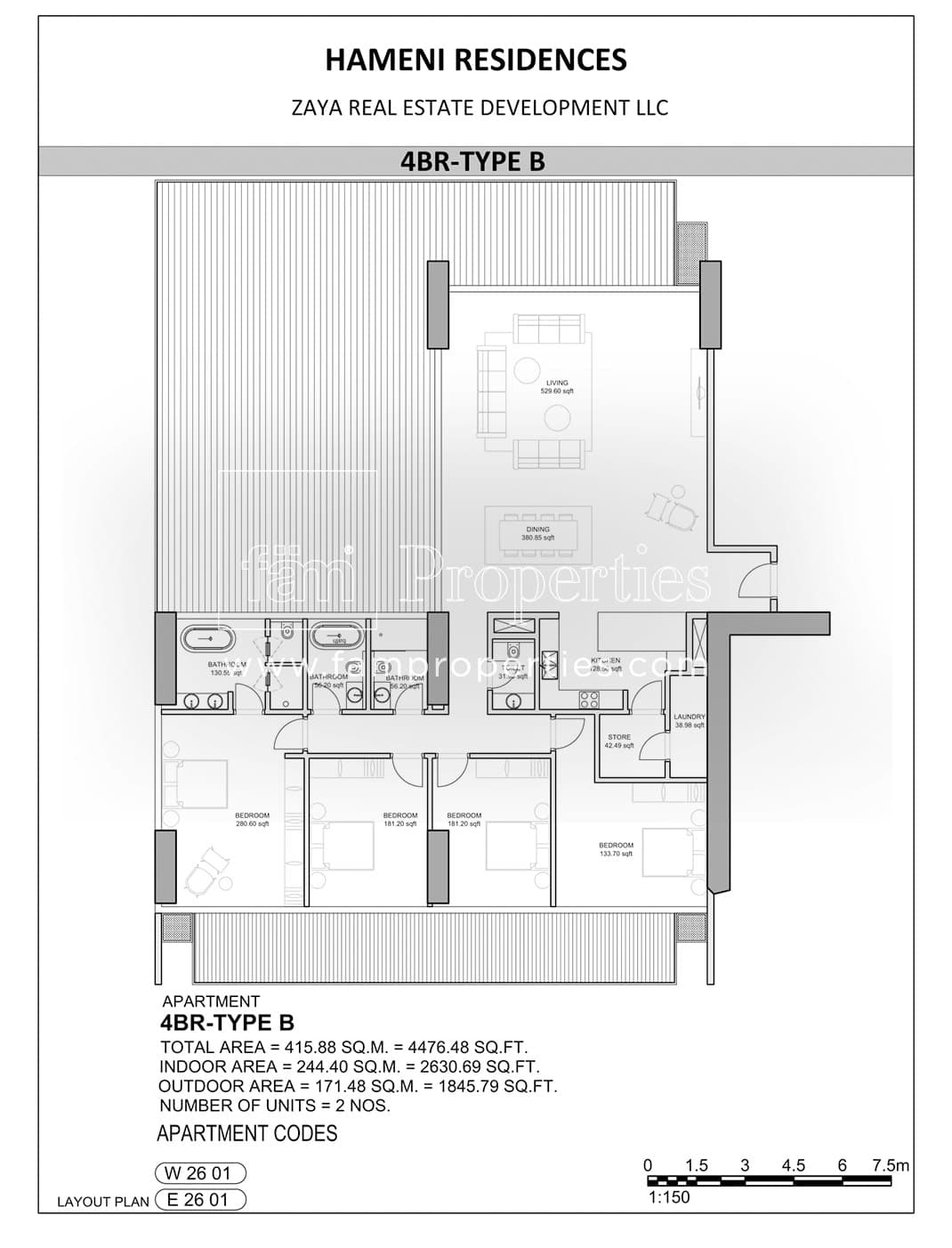 Hameni (not in use), 4-Bed Floor Plan, type: 4 Bedroom