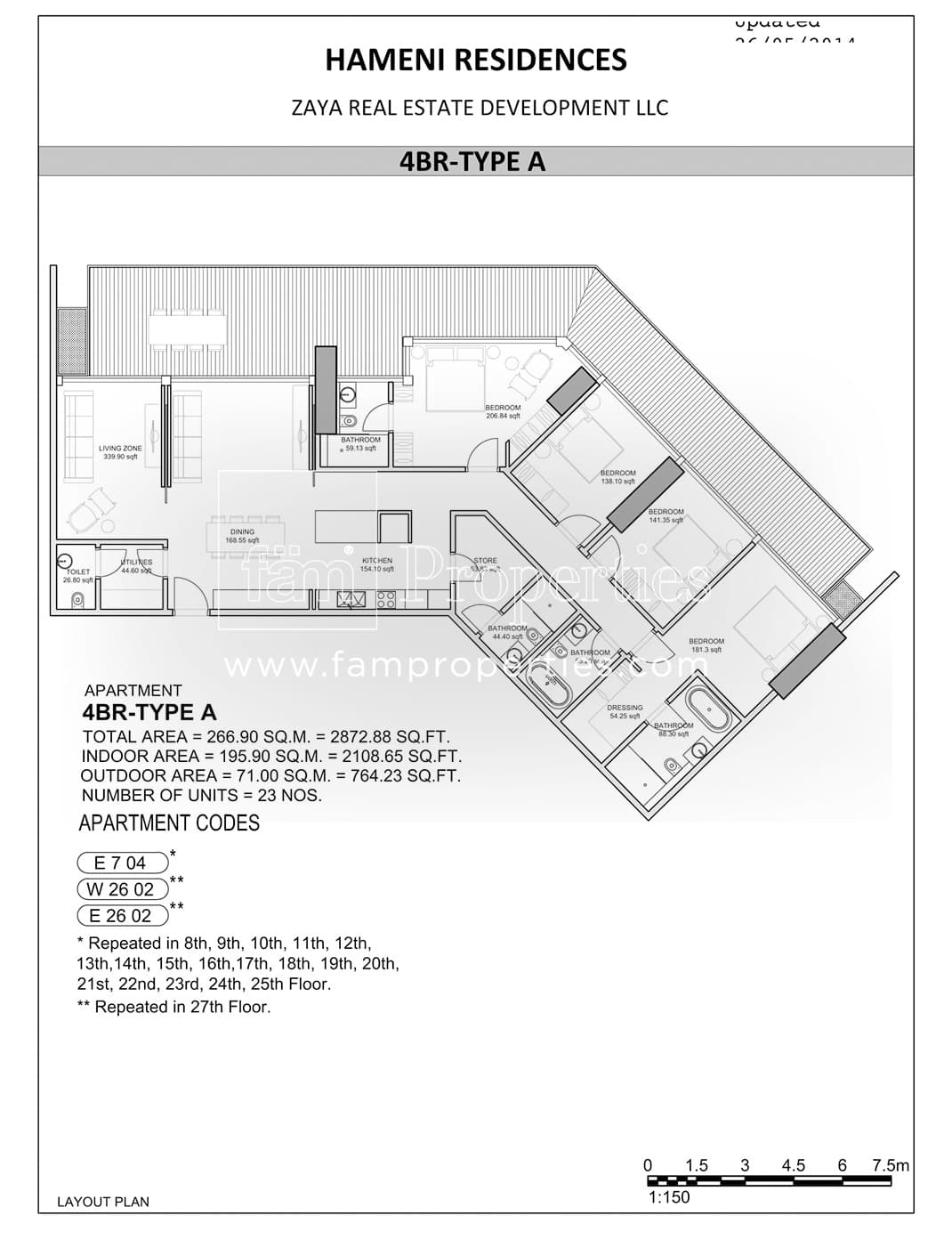 Hameni (not in use), 4-Bed Floor Plan, type: 4 Bedroom