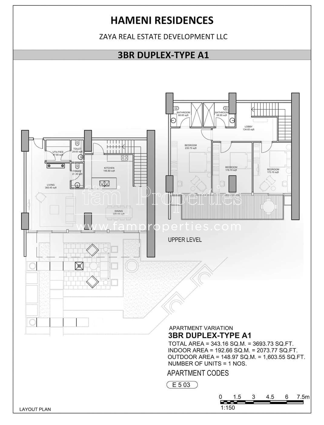 Hameni (not in use), 3-Bed Floor Plan, type: 3 Bedroom
