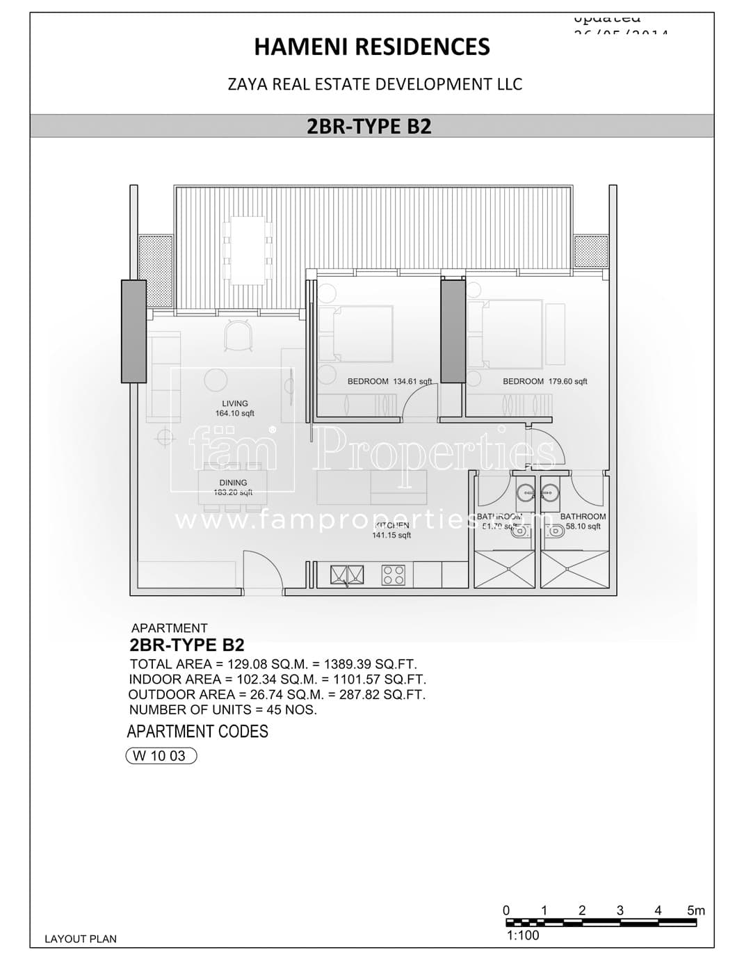 Hameni (not in use), 2-Bed Floor Plan, type: 2 Bedroom
