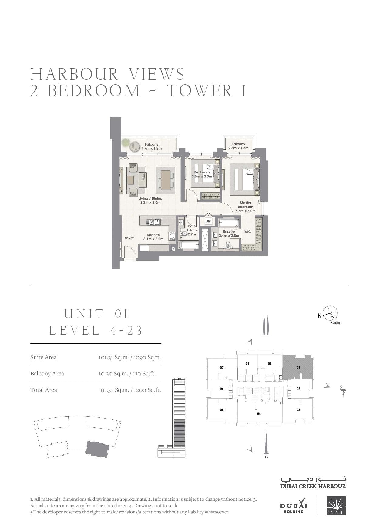 Harbour Views, 2-Bed Floor Plan, type: 2 Bedroom