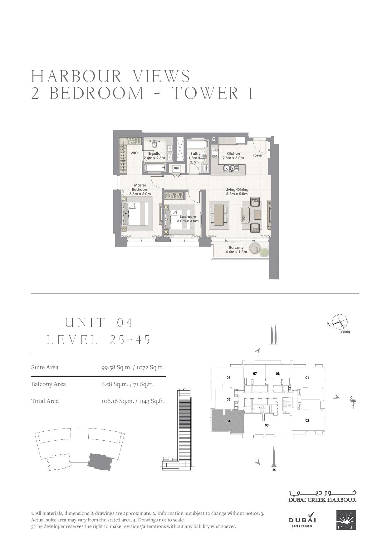Harbour Views, 2-Bed Floor Plan, type: 2 Bedroom