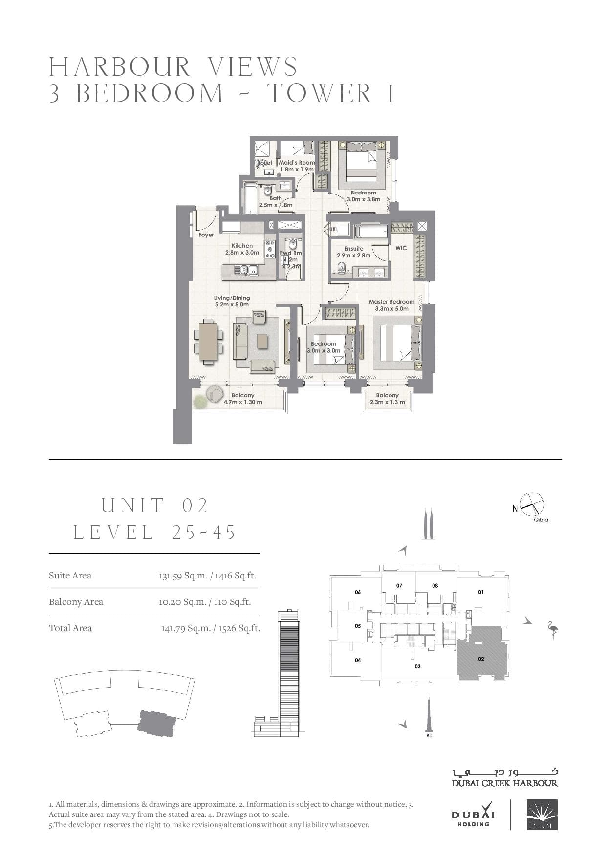 Harbour Views, 3-Bed Floor Plan, type: 3 Bedroom