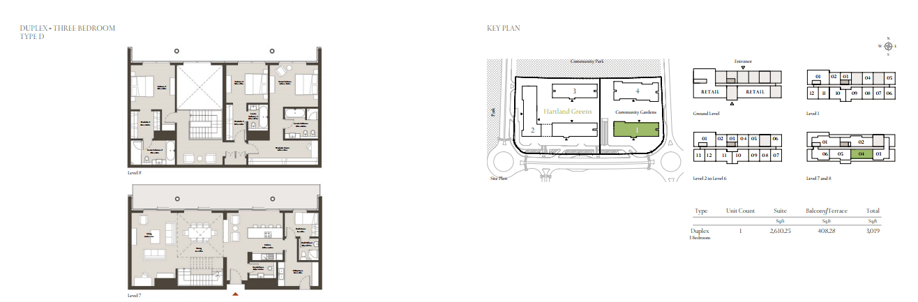 Hartland Greens, 3-Bed Floor Plan, type: 3 Bedroom