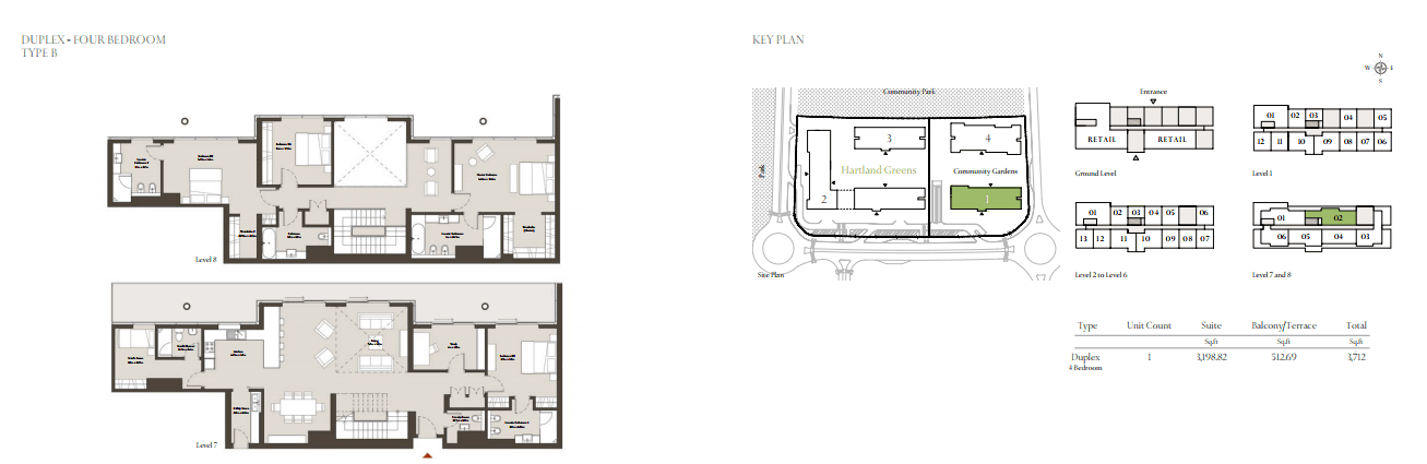 Hartland Greens, 4-Bed Floor Plan, type: 4 Bedroom