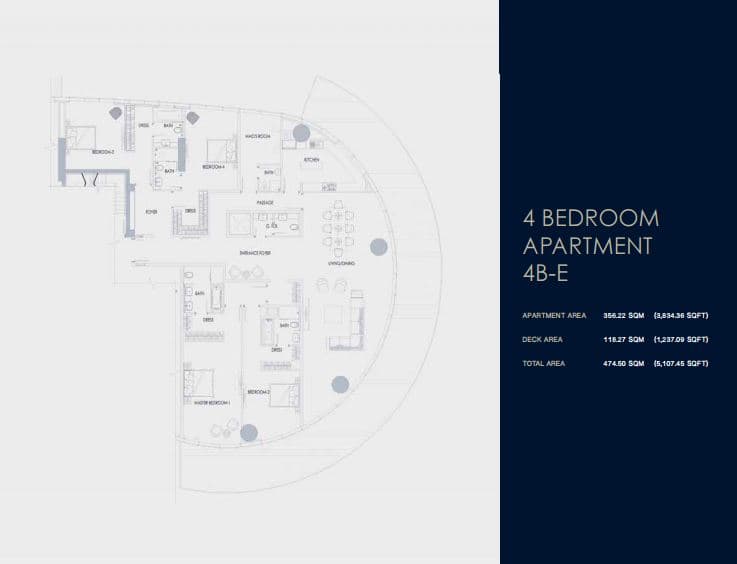 Imperial Avenue, 4-Bed Floor Plan, type: 4 Bedroom