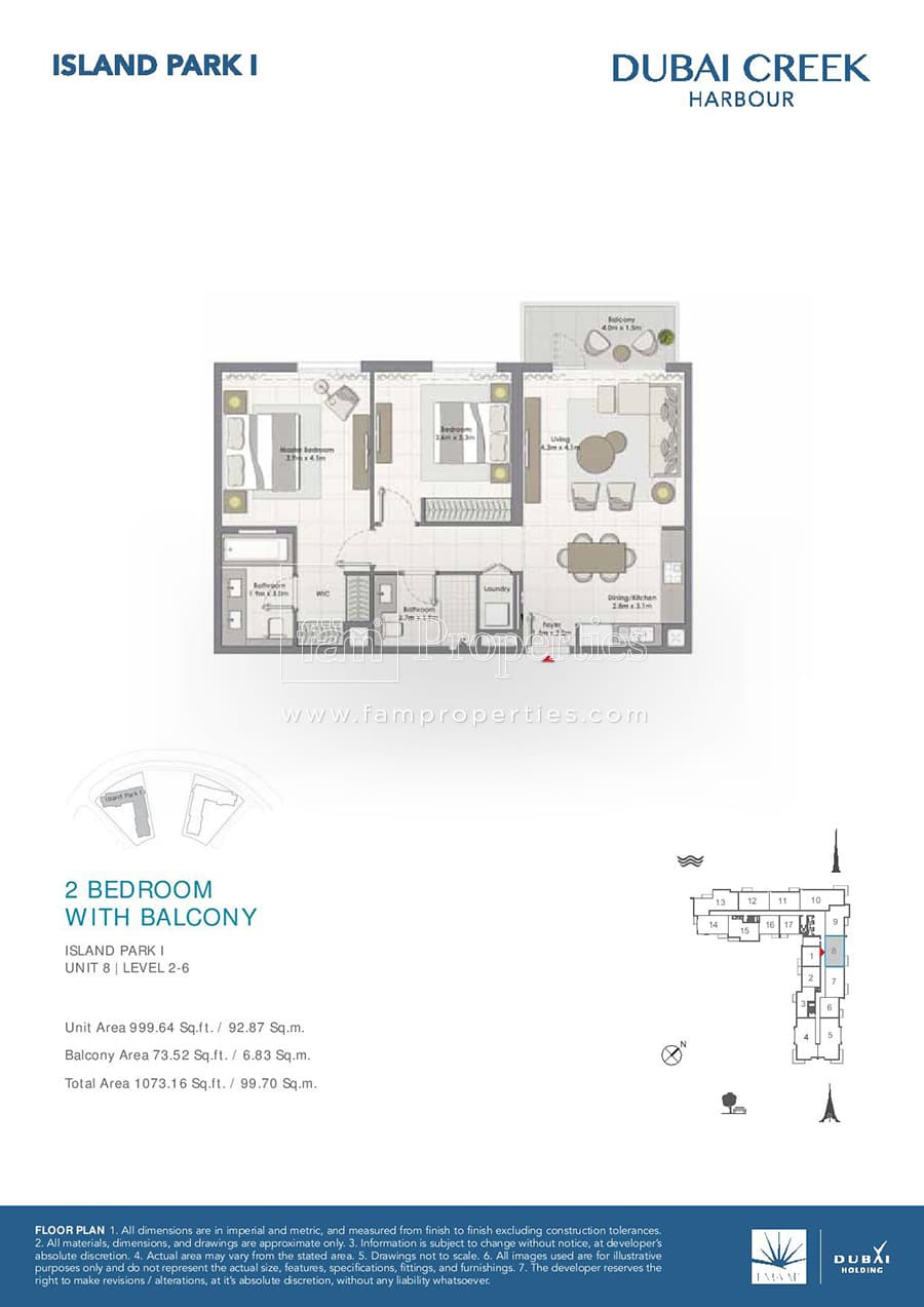 Island Park 1, 2-Bed Floor Plan, type: 2 Bedroom