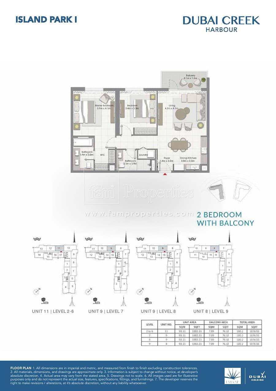 Island Park 1, 2-Bed Floor Plan, type: 2 Bedroom