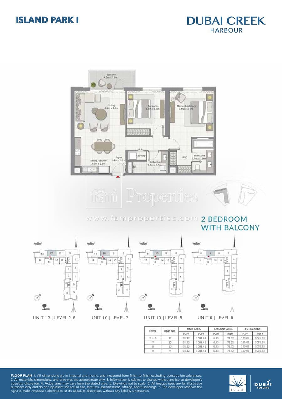 Island Park 1, 2-Bed Floor Plan, type: 2 Bedroom