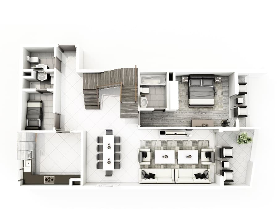 Janayan Avenue, 3-Bed Floor Plan, type: 3 Bedroom