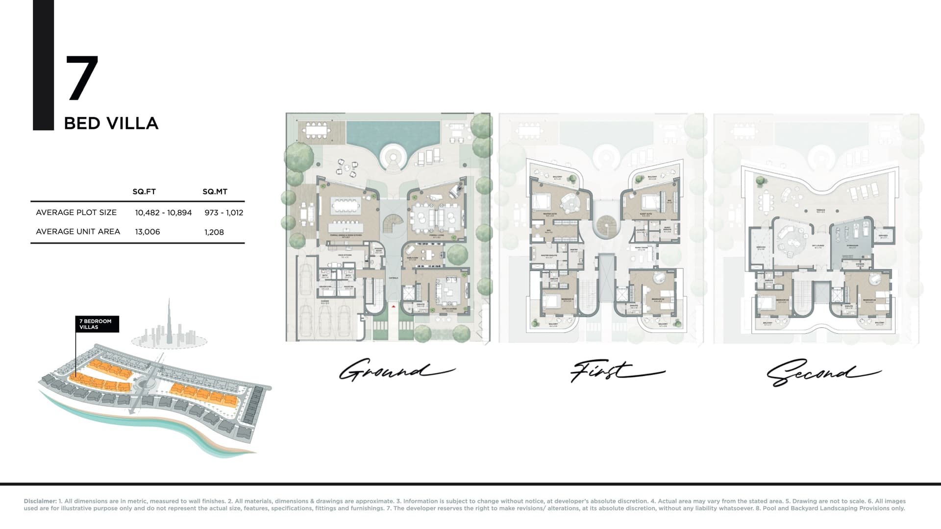 Karl Lagerfeld Villas, 7-Bed Floor Plan, type: 7BR - Villa