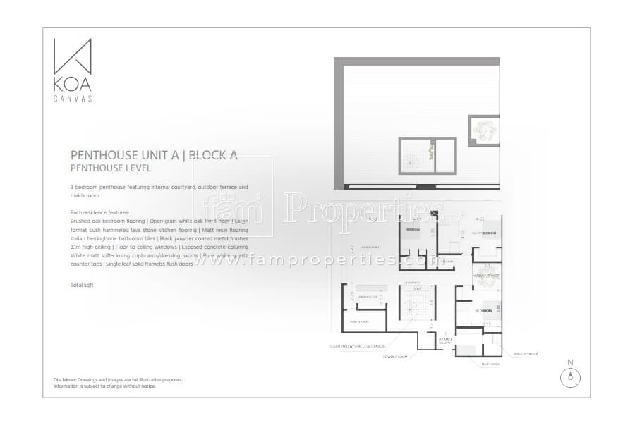 KOA Canvas, 3-Bed Floor Plan, type: 3 Bedroom