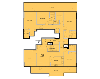 La Riviera JVC, 4-Bed Floor Plan, type: 4 Bedroom
