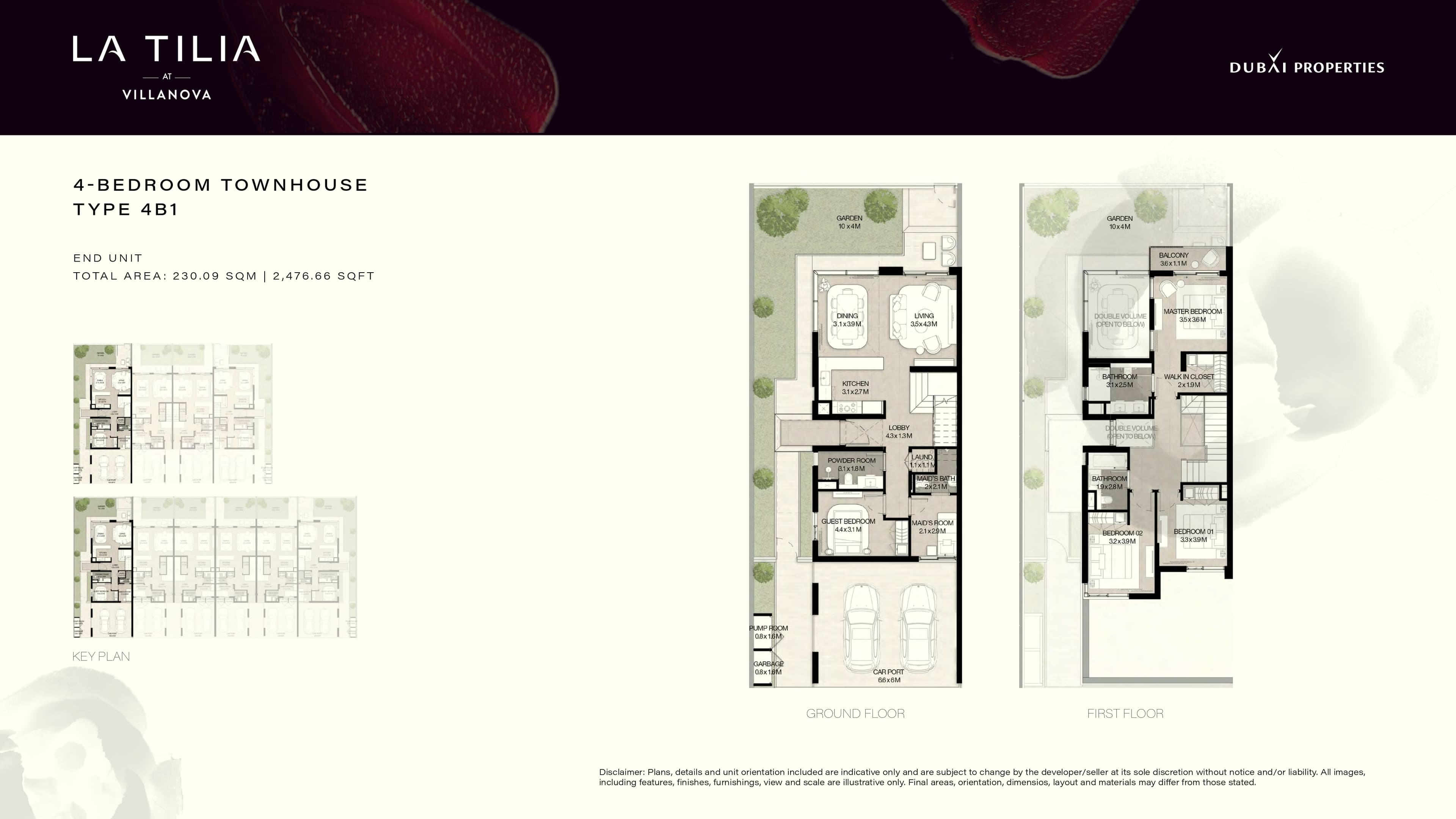 La Tilia, 4-Bed Floor Plan, type: 4 Bed