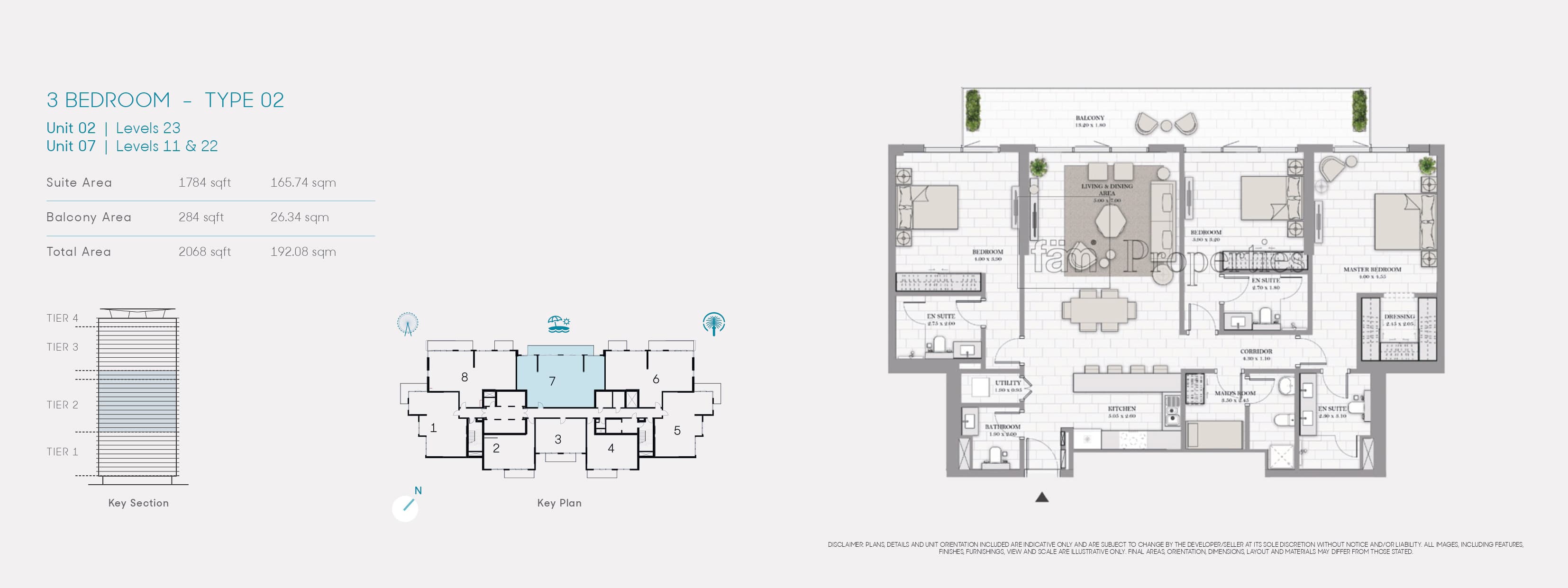 La Vie, 3-Bed Floor Plan, type: 3 Bedroom