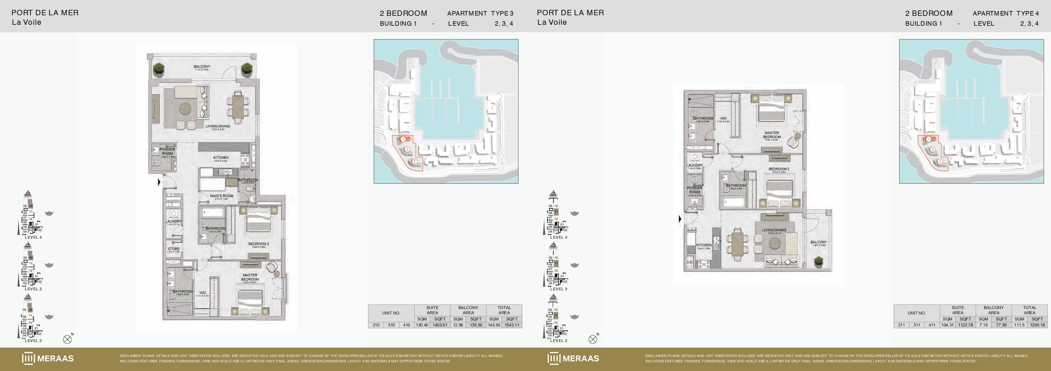 La Voile Building 1, 2-Bed Floor Plan, type: 2 Bedroom