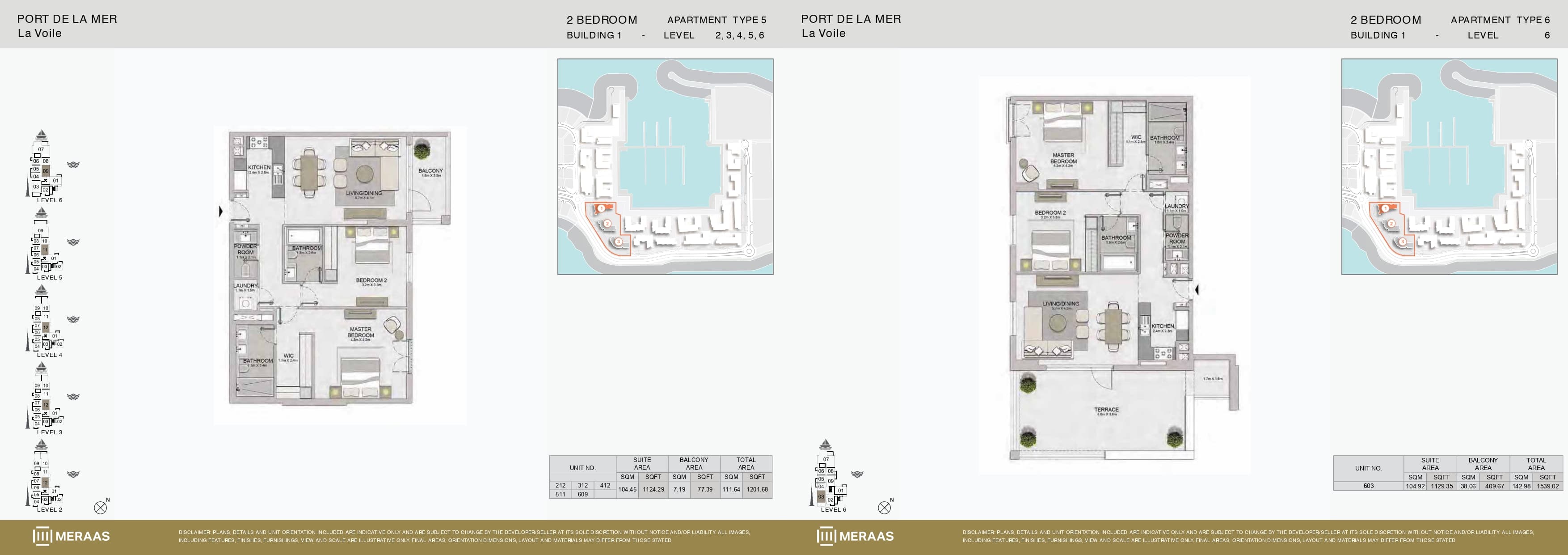 La Voile Building 1, 2-Bed Floor Plan, type: 2 Bedroom