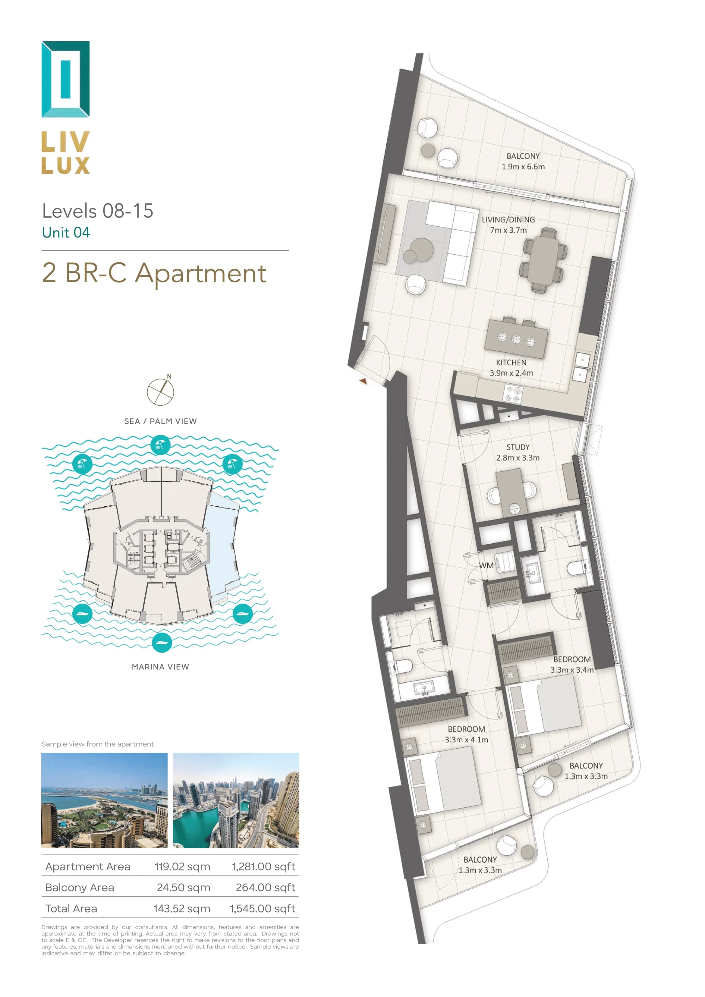 LIV LUX, 2-Bed Floor Plan, type: