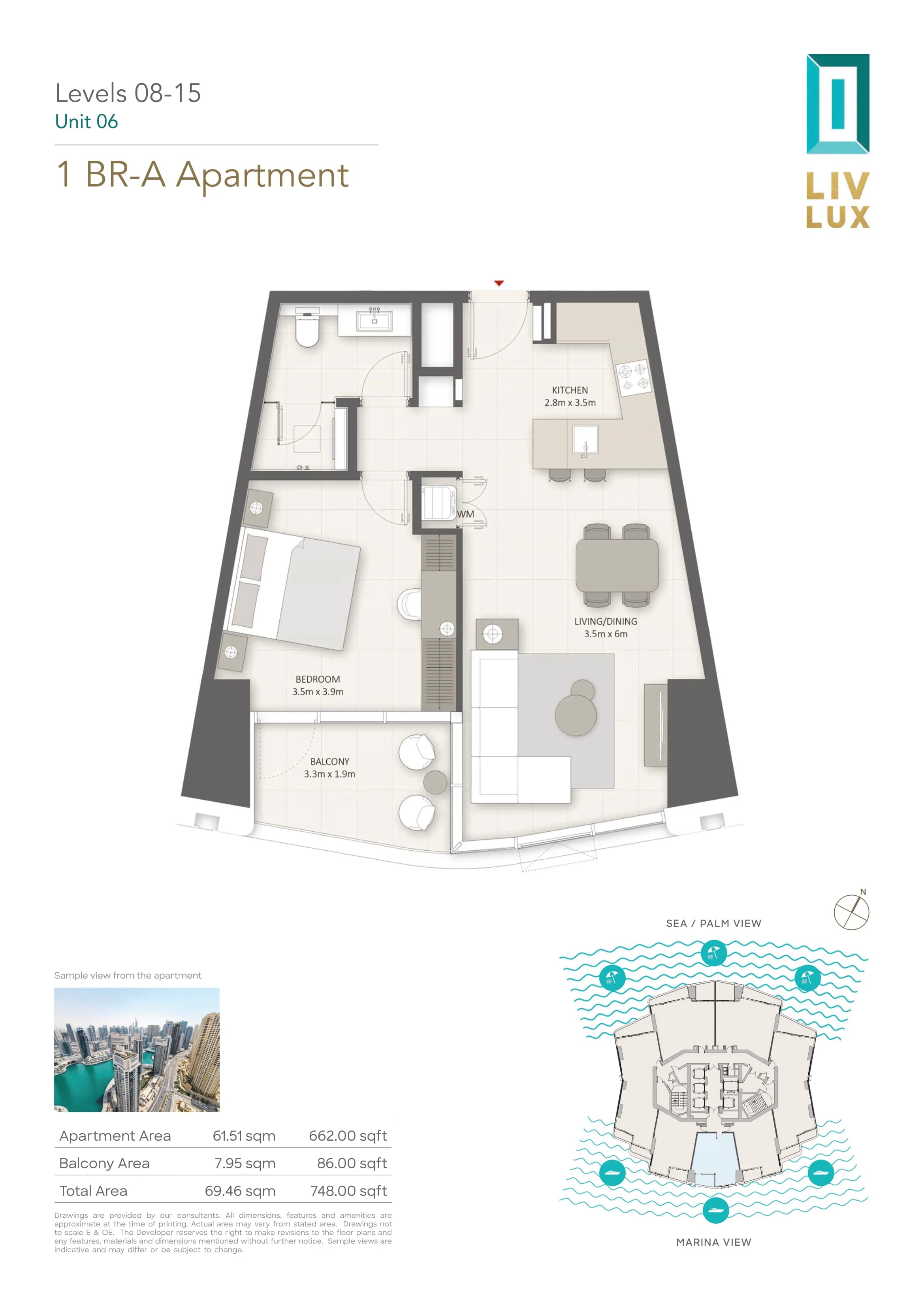 LIV LUX, 2-Bed Floor Plan, type: