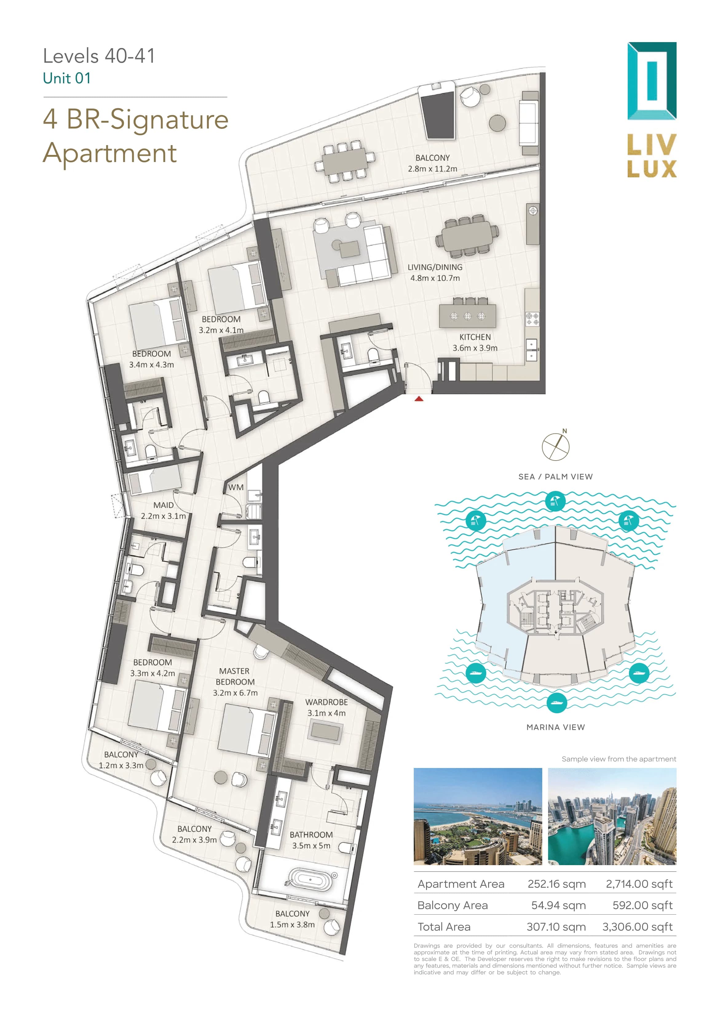 LIV LUX, 4-Bed Floor Plan, type: