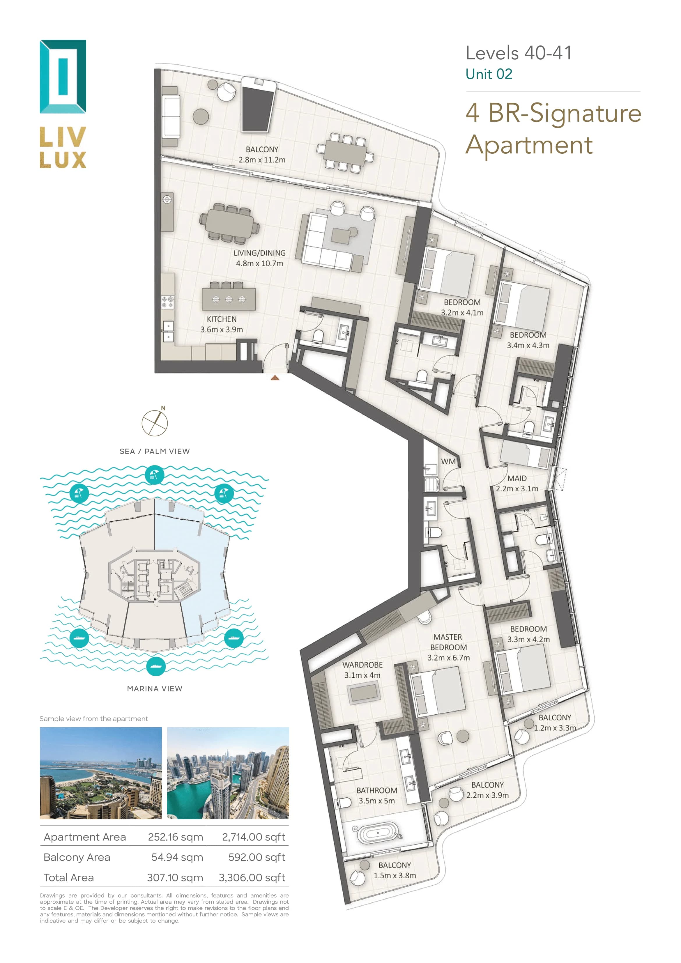 LIV LUX, 4-Bed Floor Plan, type: