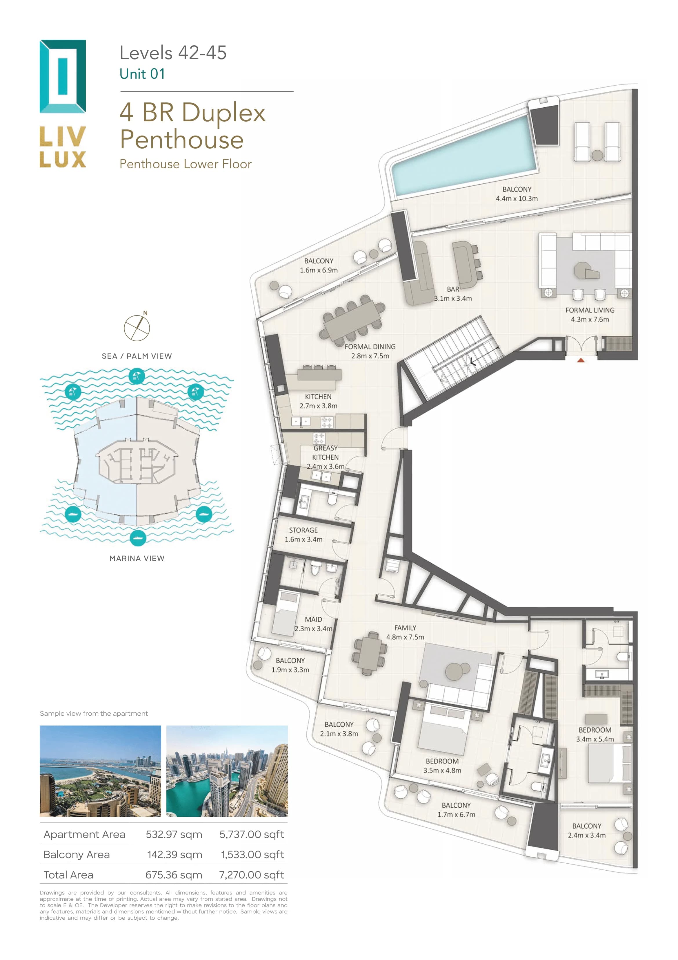LIV LUX, 4-Bed Floor Plan, type: