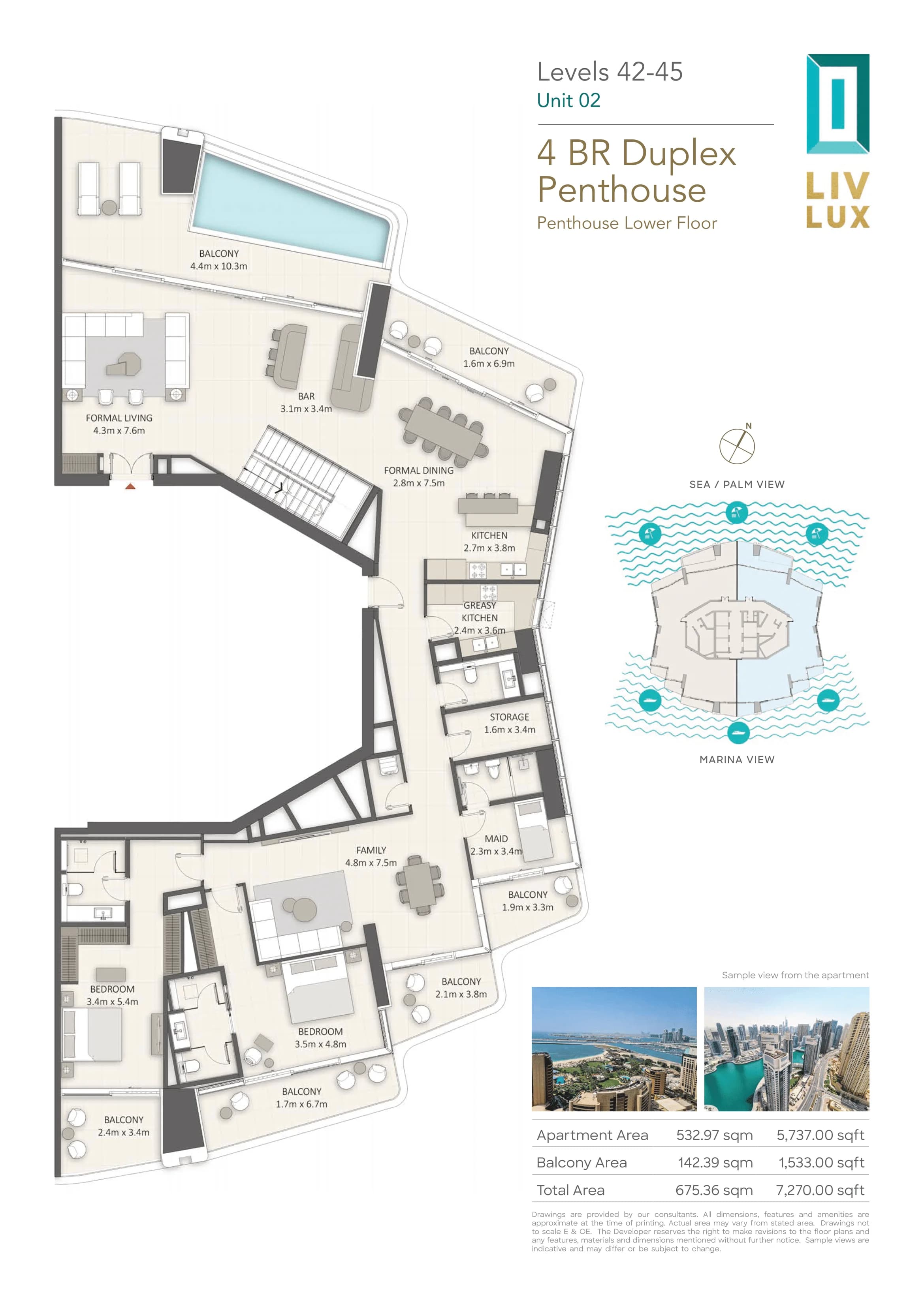 LIV LUX, 4-Bed Floor Plan, type: