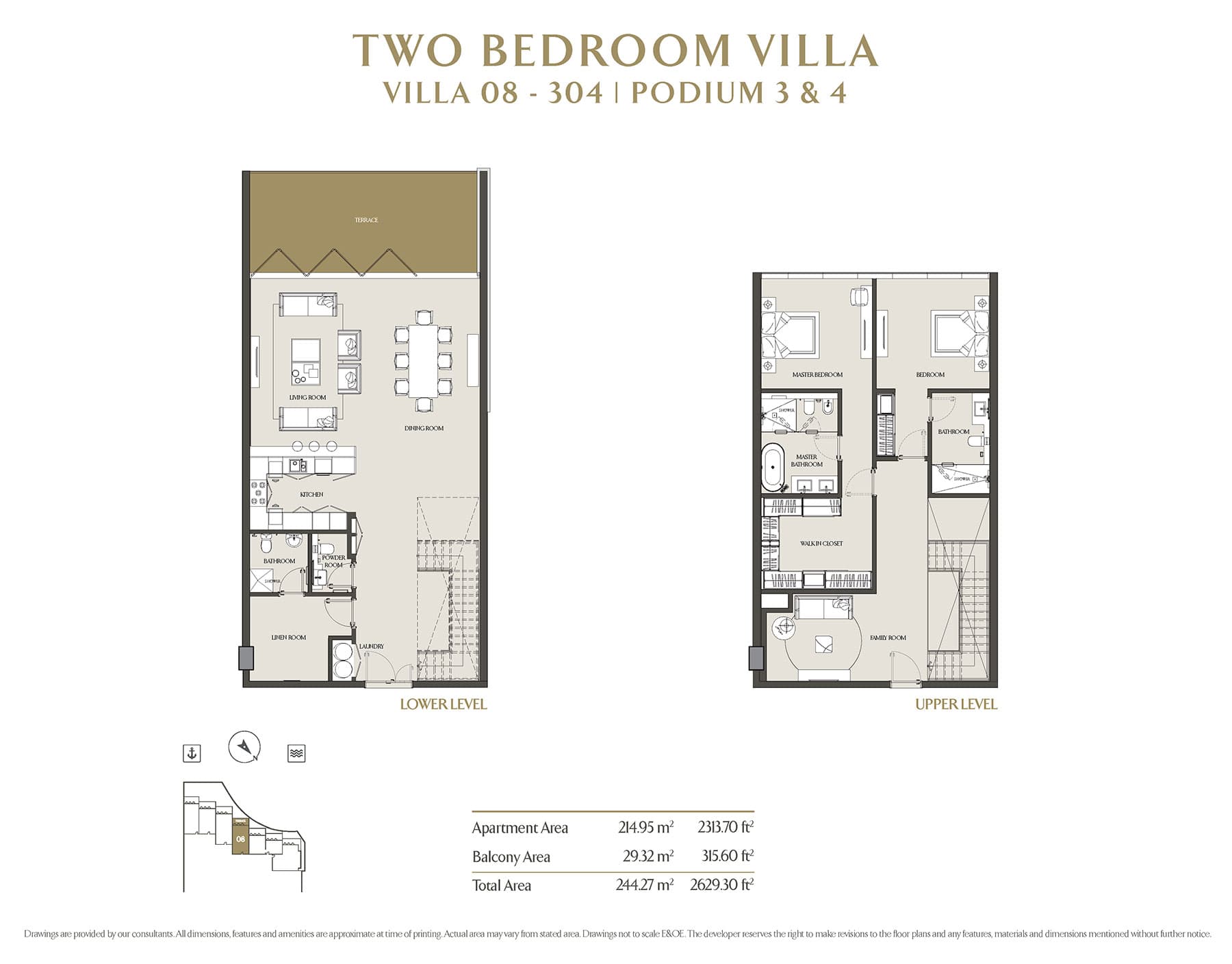 LIV Residence, 2-Bed Floor Plan, type: 2 Bedroom