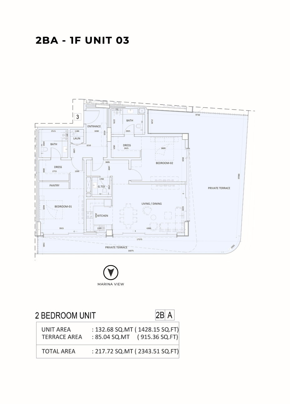 Luzora Residences, 2-Bed Floor Plan, type: