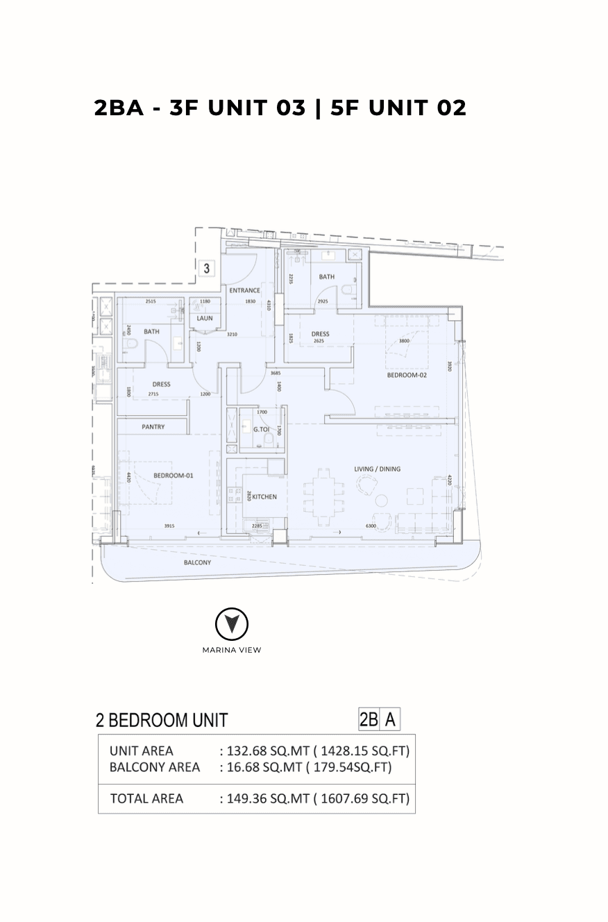 Luzora Residences, 2-Bed Floor Plan, type: