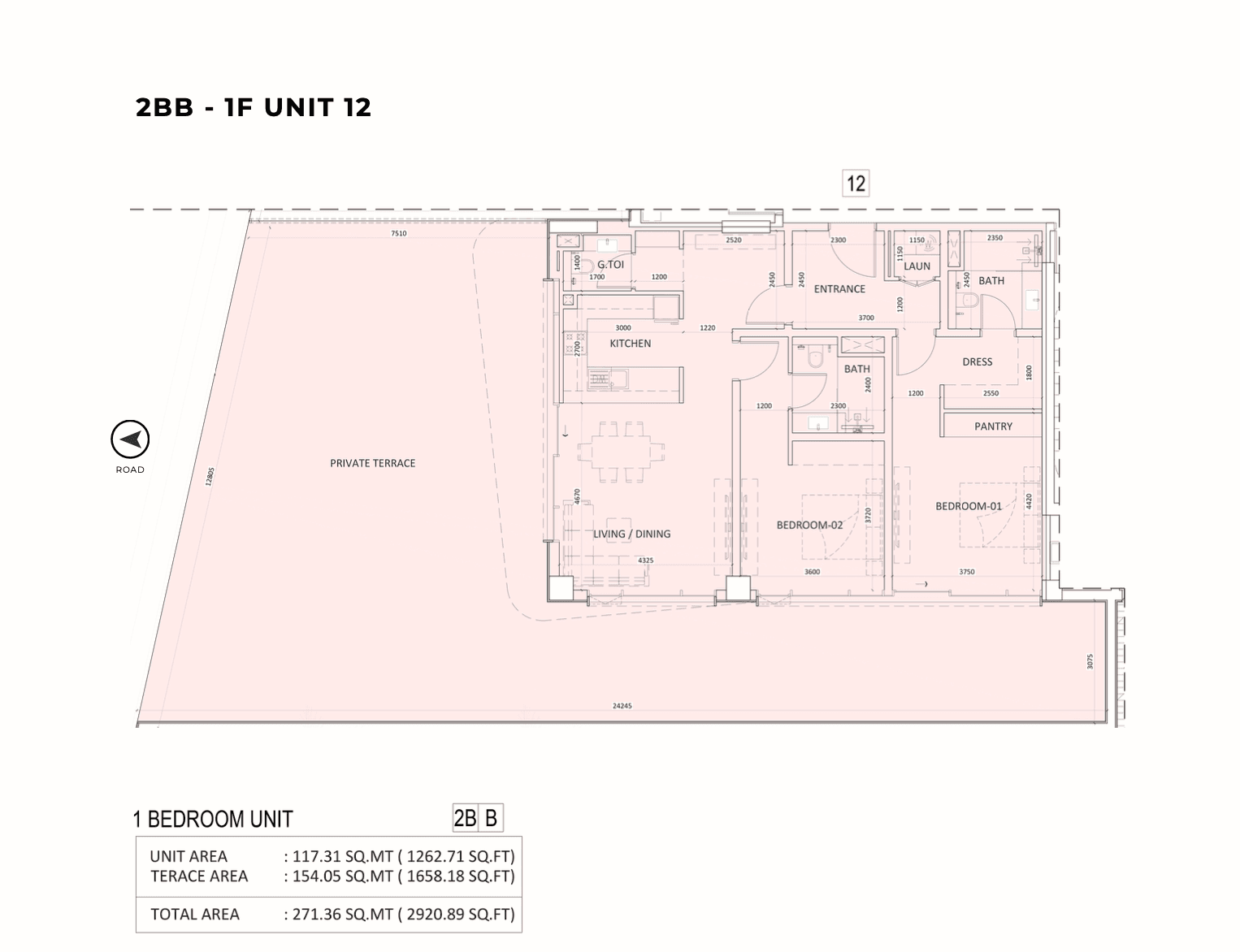 Luzora Residences, 2-Bed Floor Plan, type: