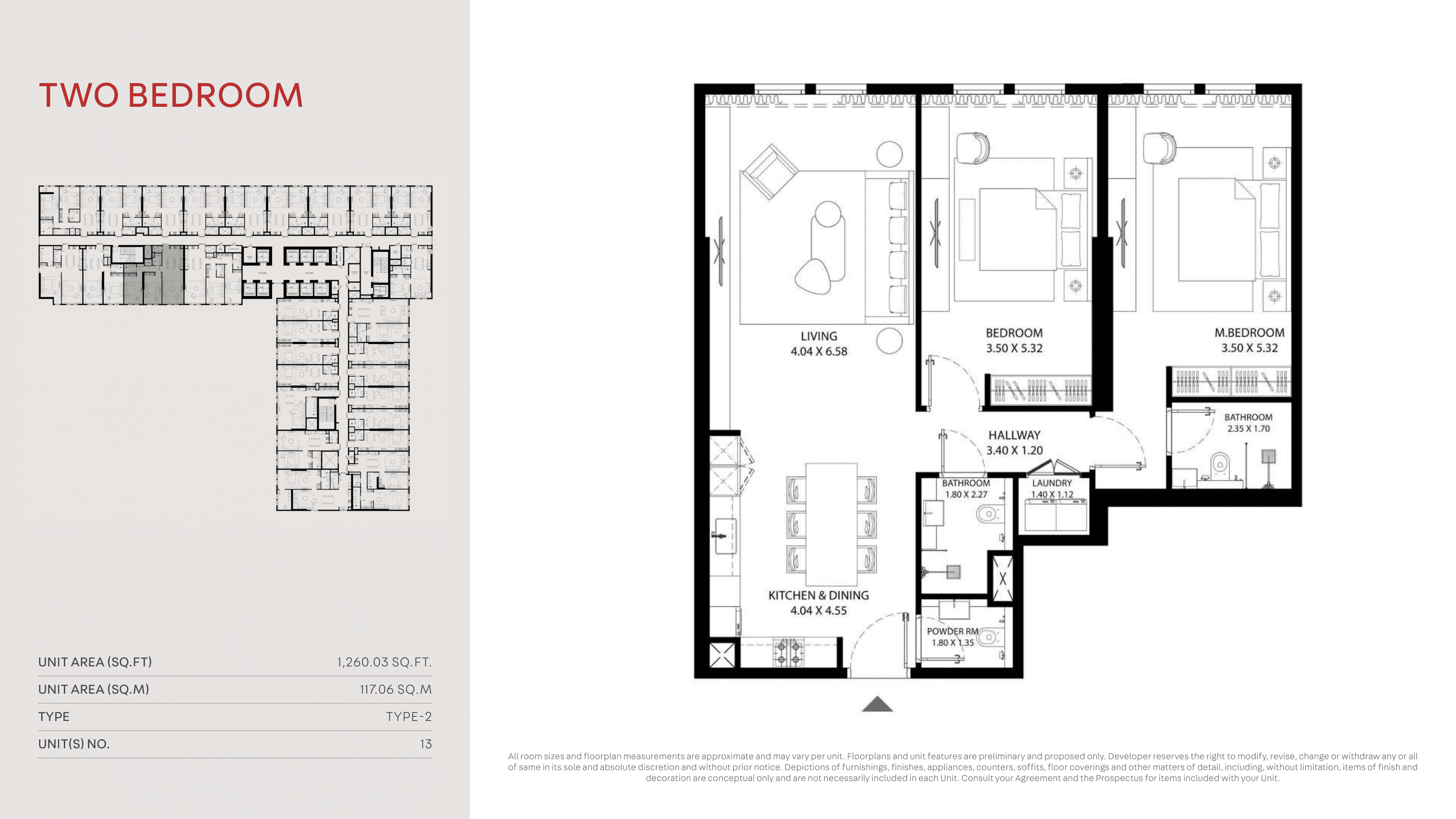 MAG 330, 2-Bed Floor Plan, type: