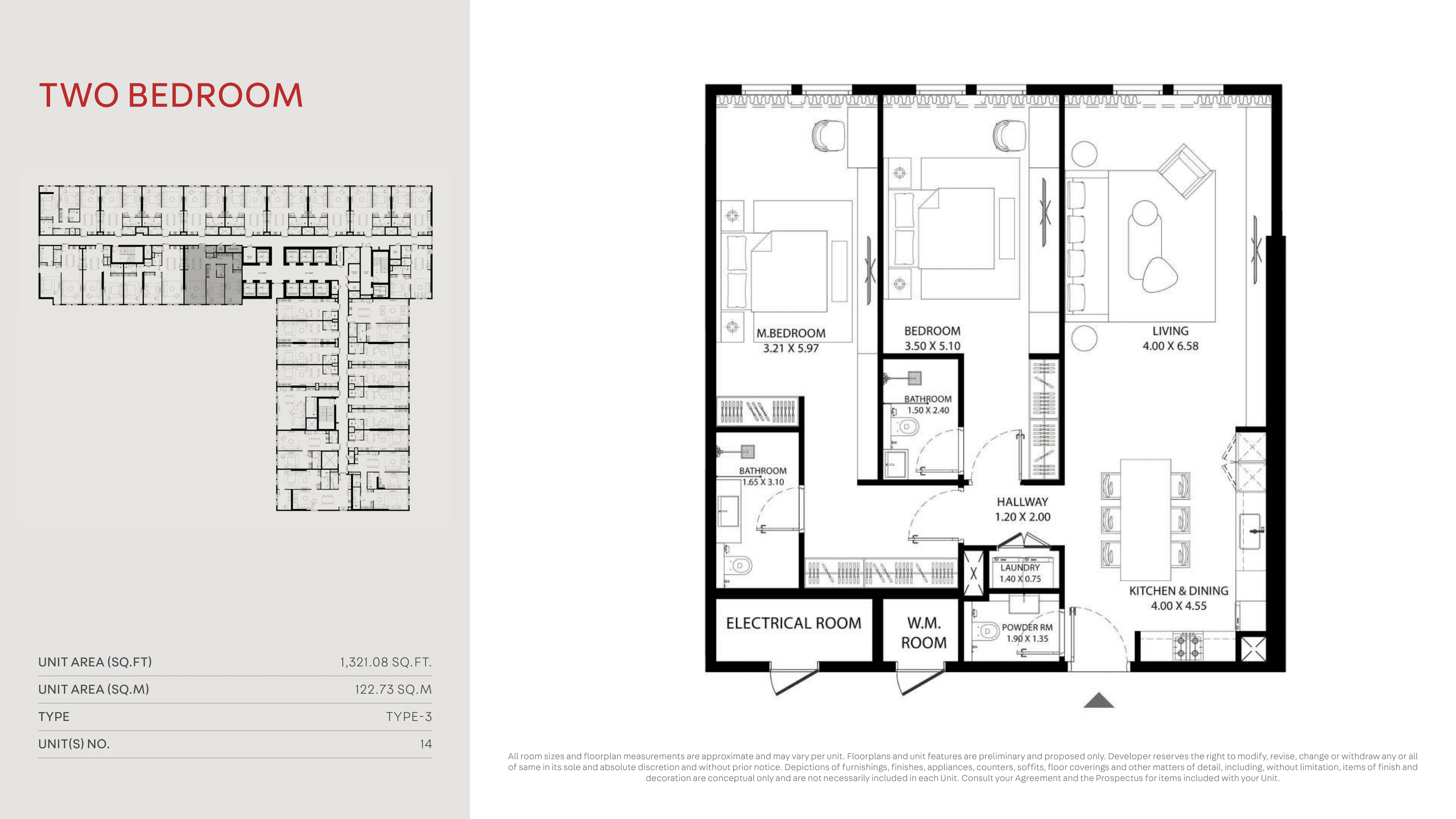 MAG 330, 2-Bed Floor Plan, type: