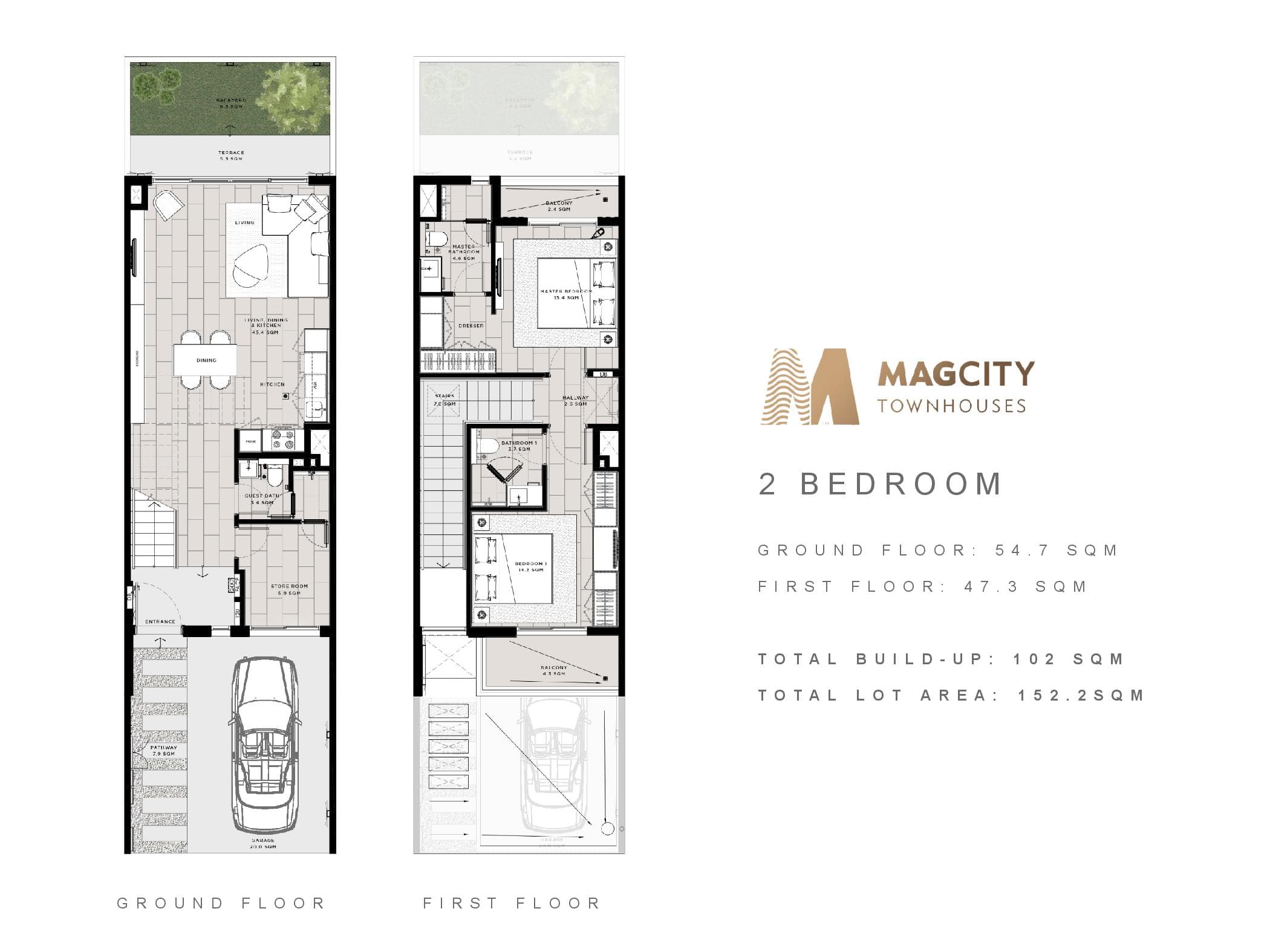 Mag City 890 (not in use), 2-Bed Floor Plan, type: 2 Bedroom
