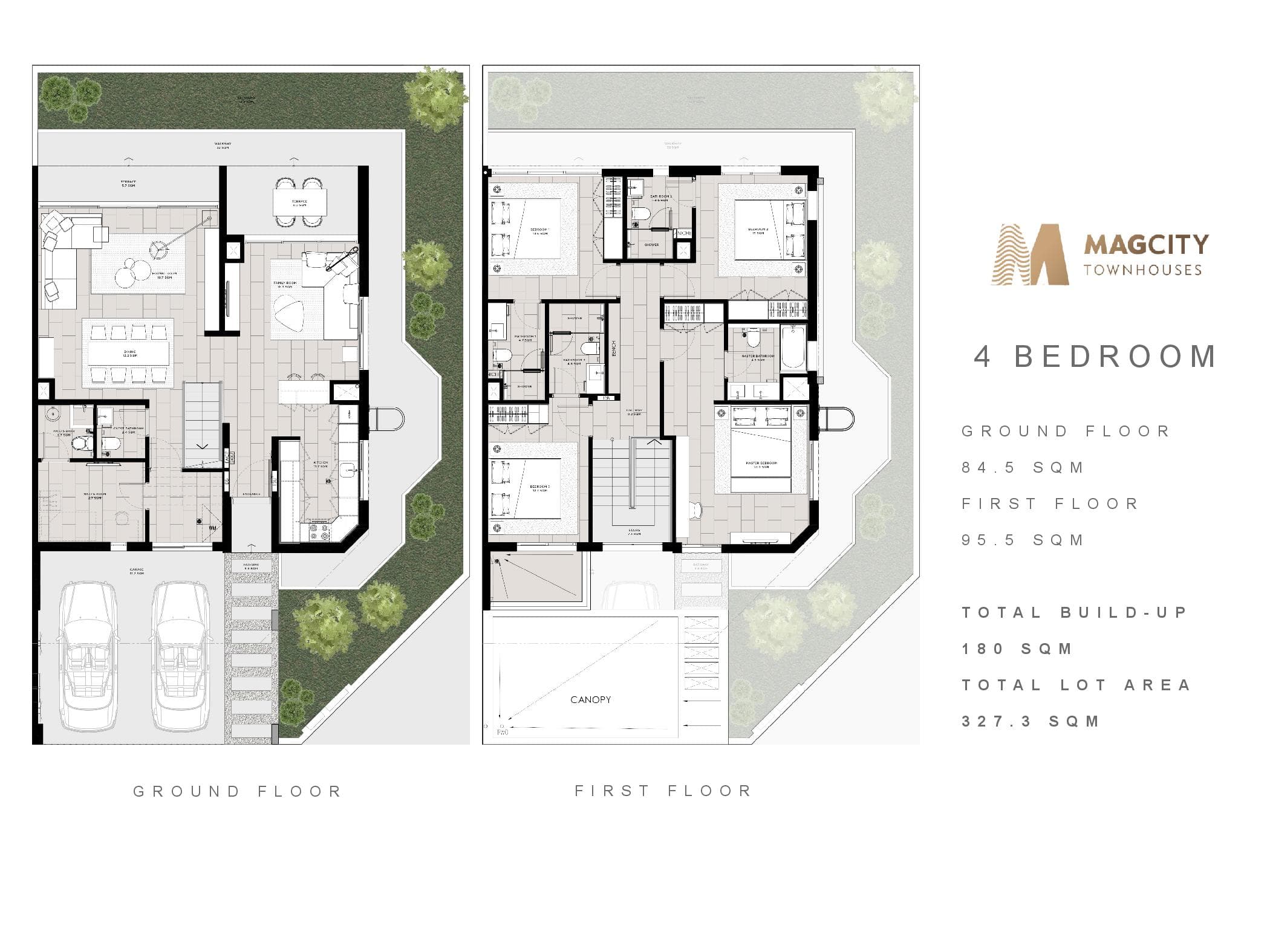 Mag City, 4-Bed Floor Plan, type: 4 Bedroom