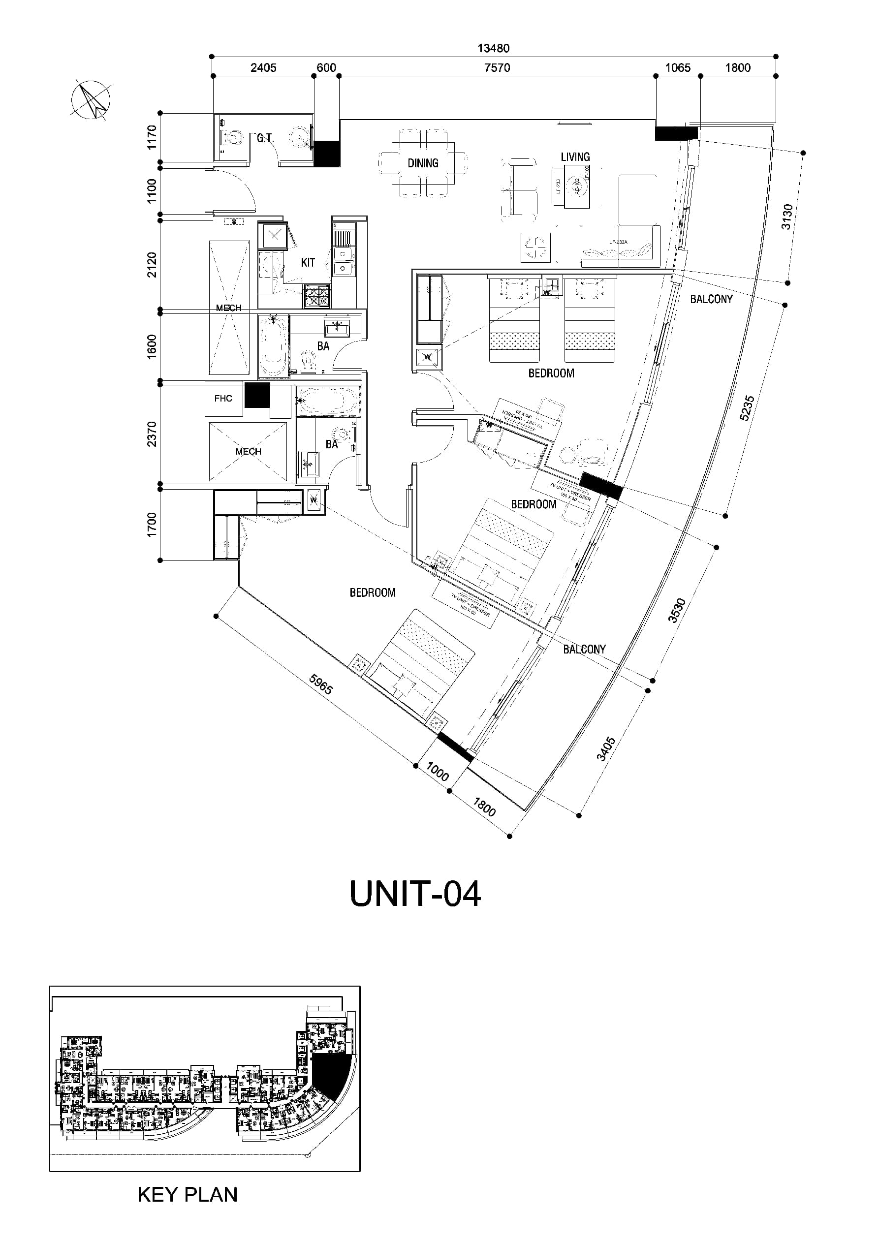 Maison Majestine, 3-Bed Floor Plan, type: 3 Bedroom