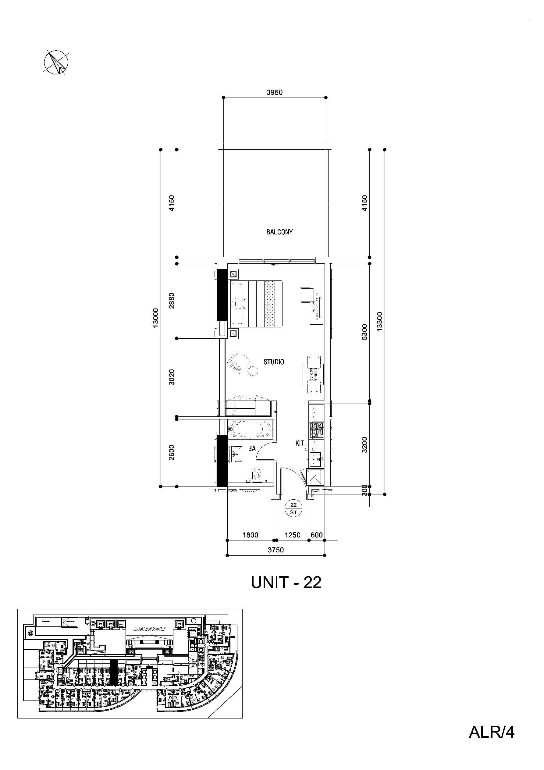 Maison Majestine, 0-Bed Floor Plan, type: Studio