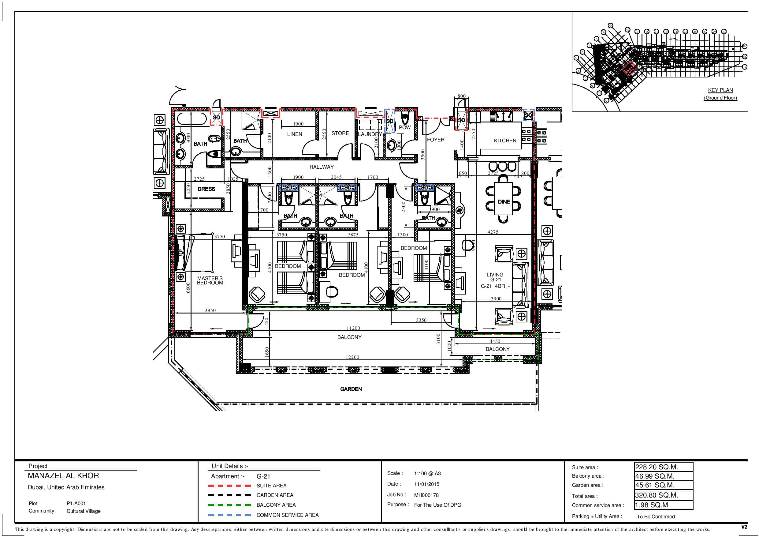 Manazel Al Khor, 4-Bed Floor Plan, type: 4 Bedroom