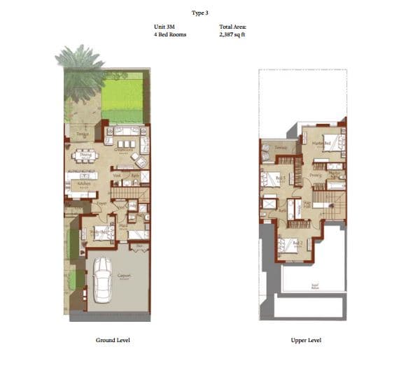 Maple 1, 4-Bed Floor Plan, type: 4 Bedroom
