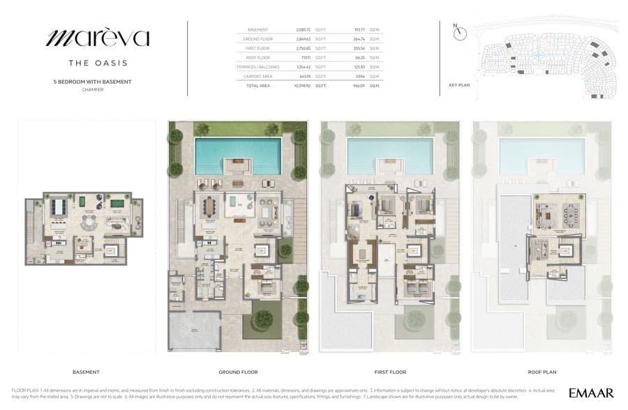 Mareva at The Oasis, 5-Bed Floor Plan, type: 5 Bed