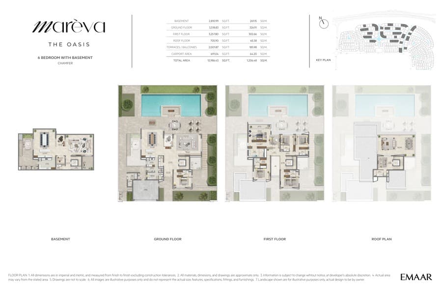 Mareva at The Oasis, 6-Bed Floor Plan, type: 6 Bed