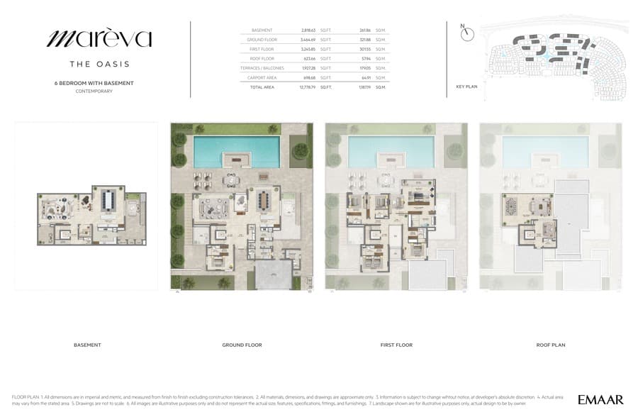 Mareva at The Oasis, 6-Bed Floor Plan, type: 6 Bed
