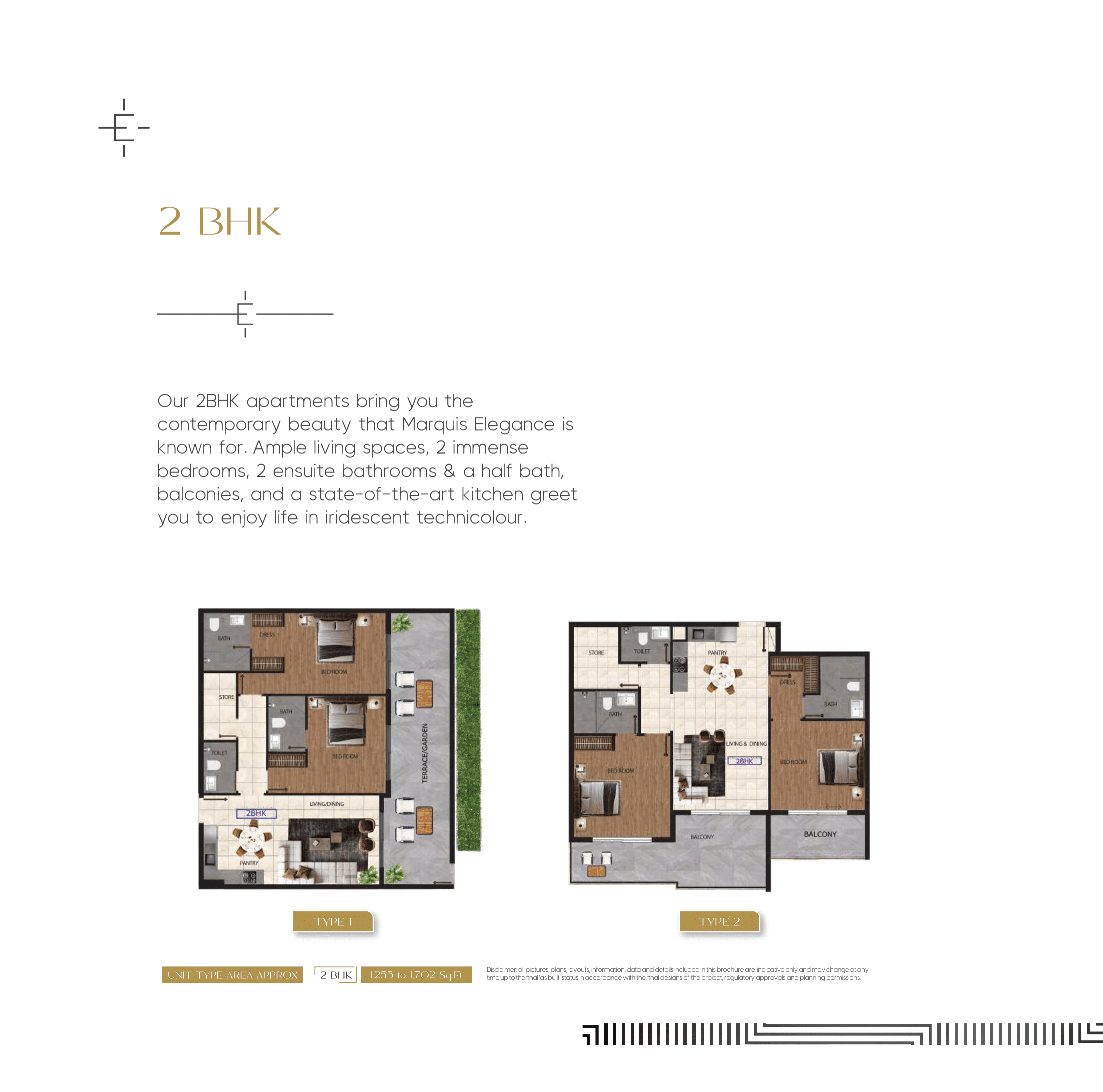 Marquis Elegance, 2-Bed Floor Plan, type:
