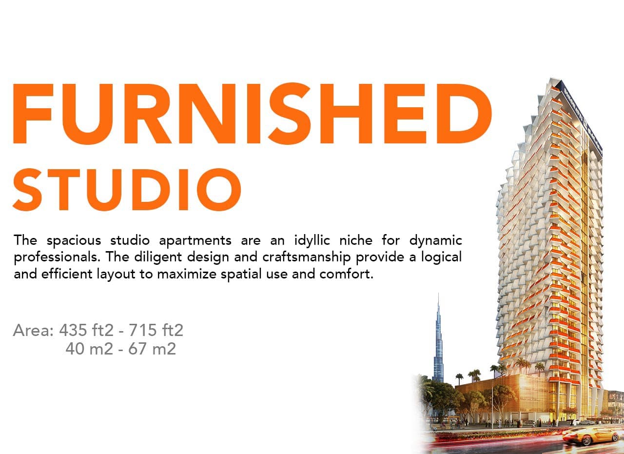 Millennium Binghatti Residences, 0-Bed Floor Plan, type: Studio