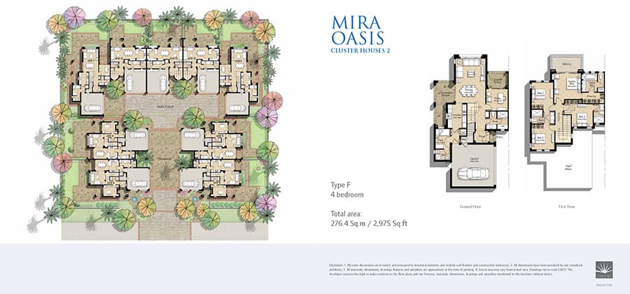 Mira Oasis 1, 4-Bed Floor Plan, type: 4 Bedroom Type F