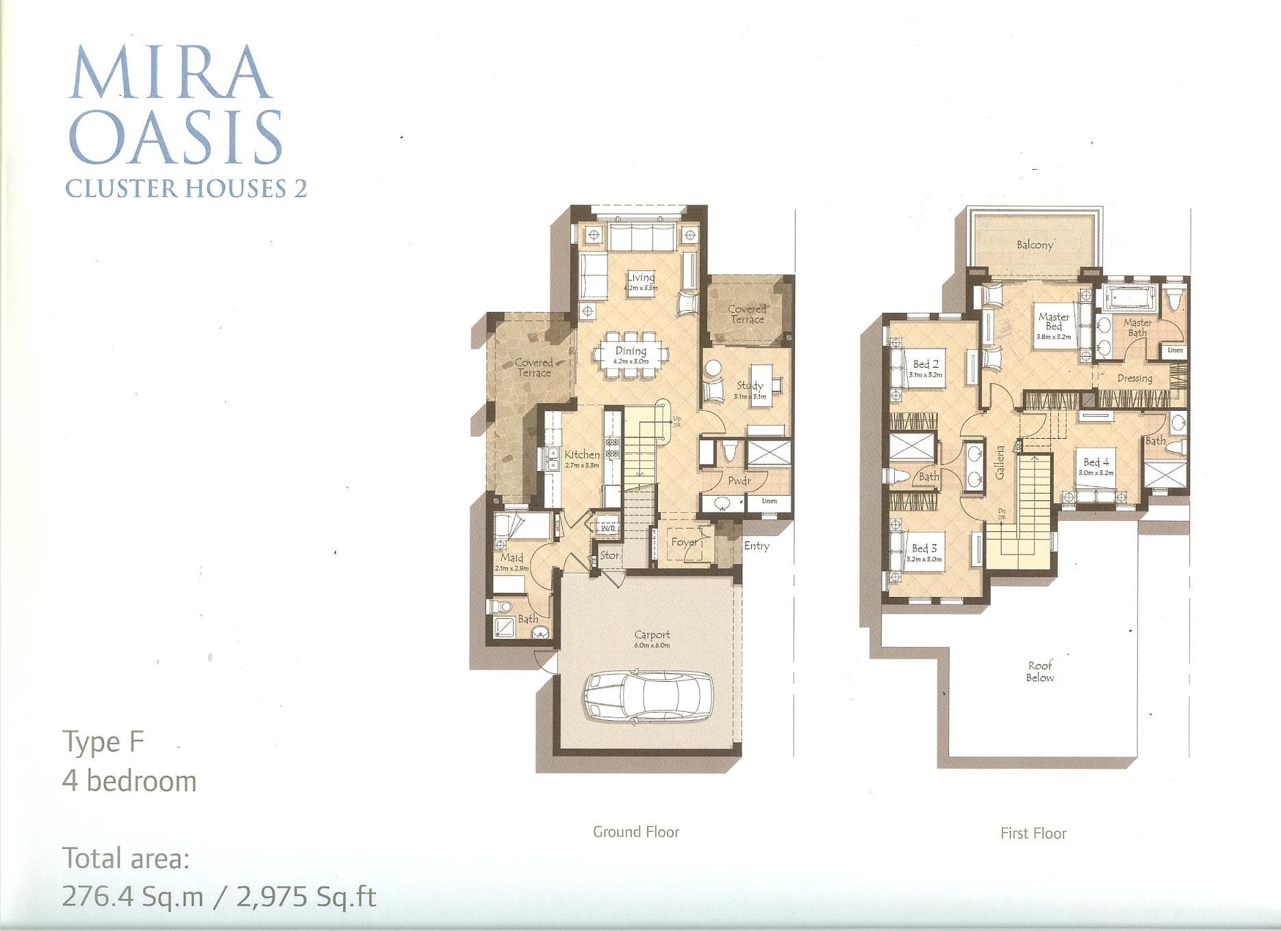 Mira Oasis (not in use), 4-Bed Floor Plan, type: 4 Bedroom
