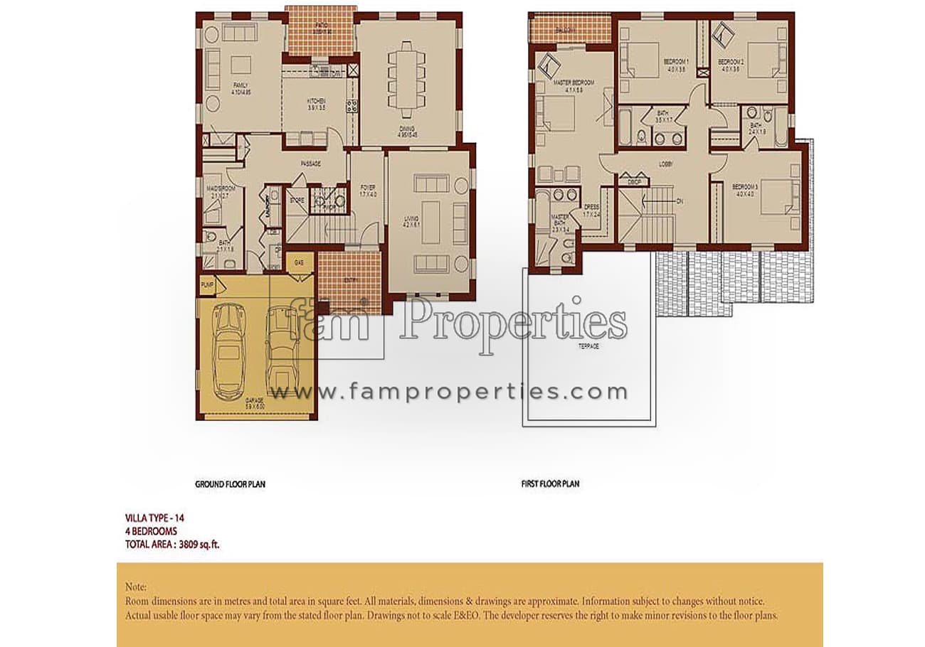 Mirador, 4-Bed Floor Plan, type: 4 Bedrooms Type 14